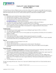 First 5 Madera County | Facility Use Reservation Guidelines | First 5 ...